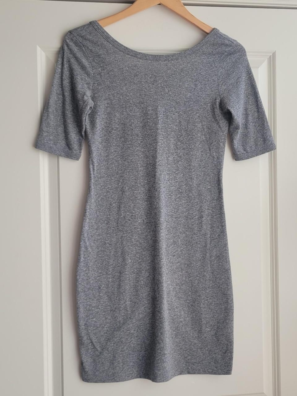 Theory Heather Gray Mini Bodycon Dress